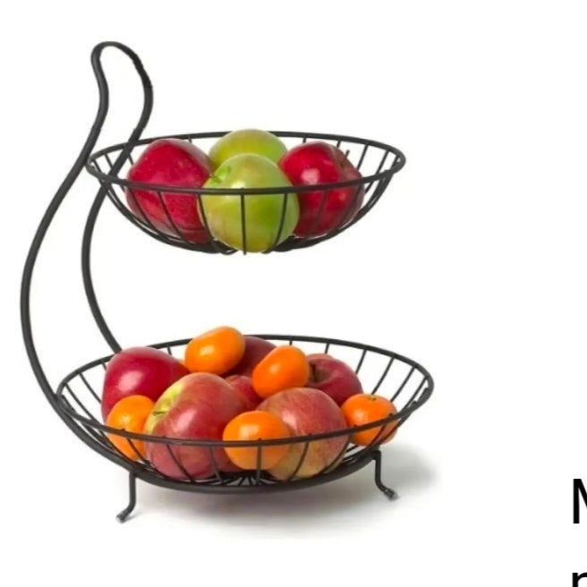 Fruit Basket. 2 tier Round Shaped fruit and vegetables basket